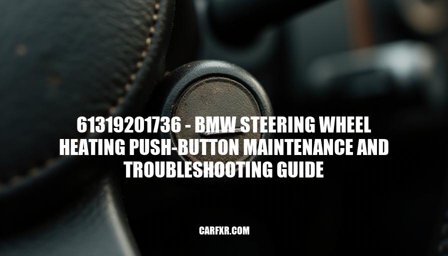 61319201736 - BMW Steering Wheel Heating Push-Button Maintenance and Troubleshooting Guide