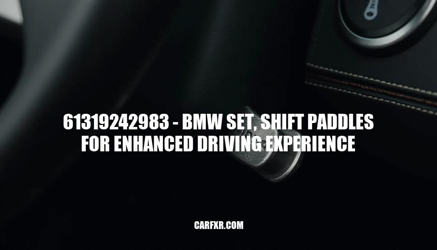 61319242983 - BMW Set, Shift Paddles for Enhanced Driving Experience