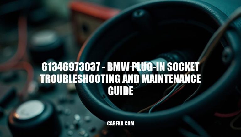 61346973037 - BMW Plug-in Socket Troubleshooting and Maintenance Guide