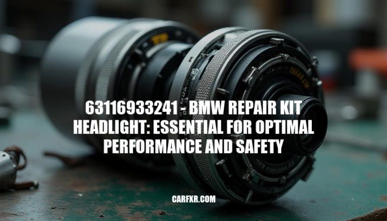 63116933241 - BMW Repair Kit Headlight: Essential for Optimal Performance and Safety