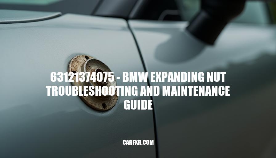 63121374075 - BMW Expanding Nut Troubleshooting and Maintenance Guide