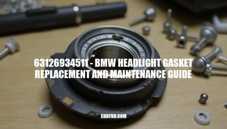 63126934511 - BMW Headlight Gasket Replacement and Maintenance Guide