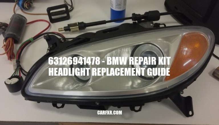 63126941478 - BMW Repair Kit Headlight Replacement Guide