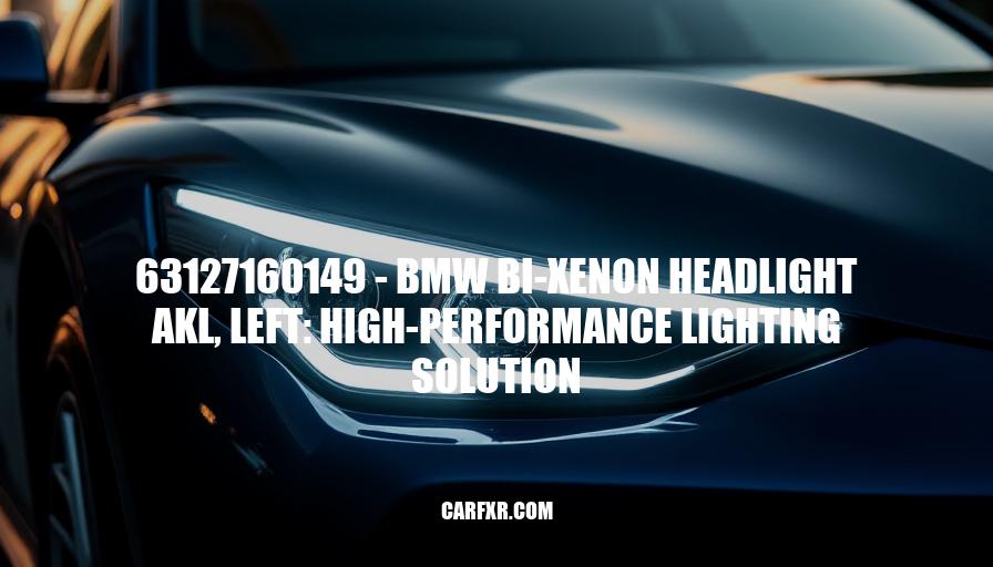 63127160149 - BMW Bi-Xenon Headlight AKL, Left: High-Performance Lighting Solution