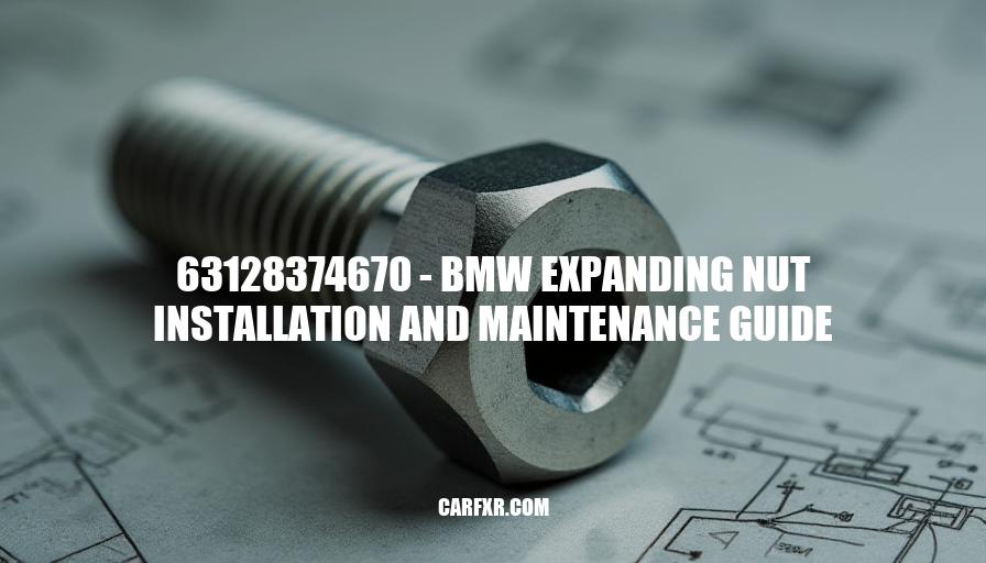 63128374670 - BMW Expanding Nut Installation and Maintenance Guide