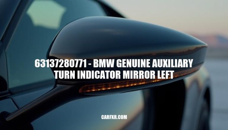 63137280771 - BMW Genuine Auxiliary Turn Indicator Mirror Left