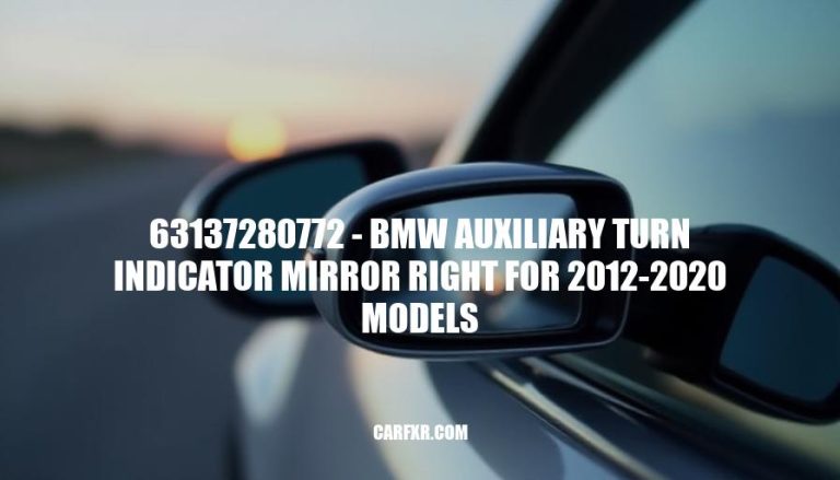 63137280772 - BMW Auxiliary Turn Indicator Mirror Right for 2012-2020 Models