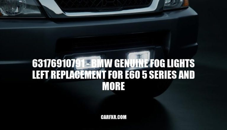 63176910791 - BMW Genuine Fog Lights Left Replacement for E60 5 Series and More