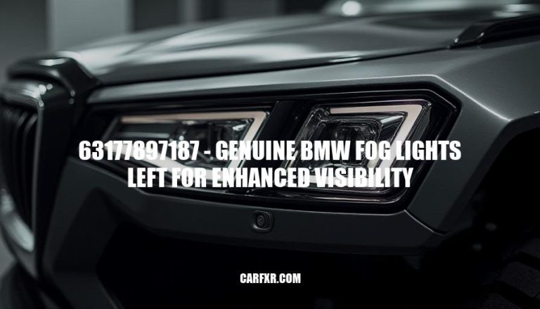 63177897187 - Genuine BMW Fog Lights Left for Enhanced Visibility