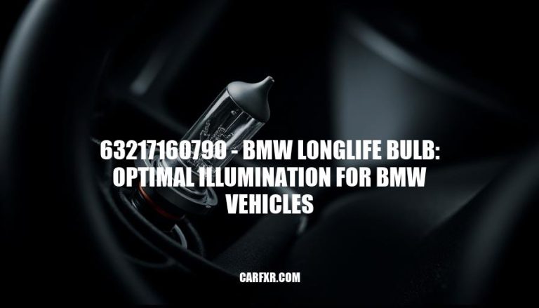 63217160790 - BMW Longlife Bulb: Optimal Illumination for BMW Vehicles