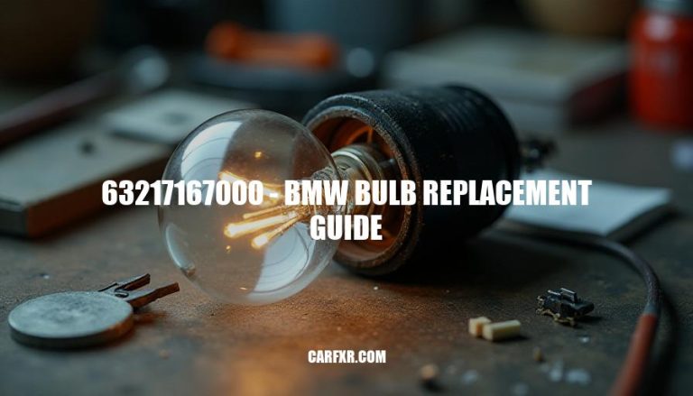 63217167000 - BMW Bulb Replacement Guide