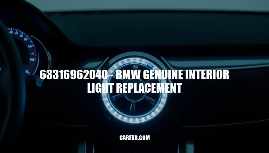 63316962040 - BMW Genuine Interior Light Replacement