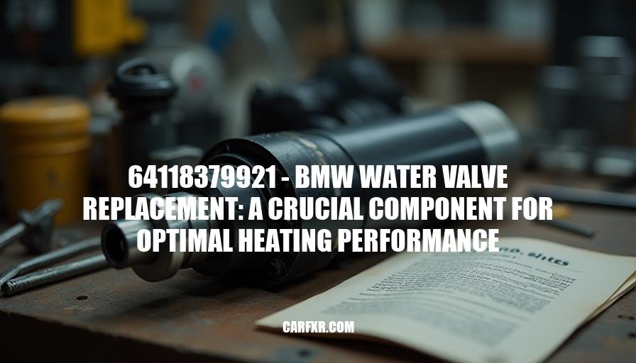 64118379921 - BMW Water Valve Replacement: A Crucial Component for Optimal Heating Performance