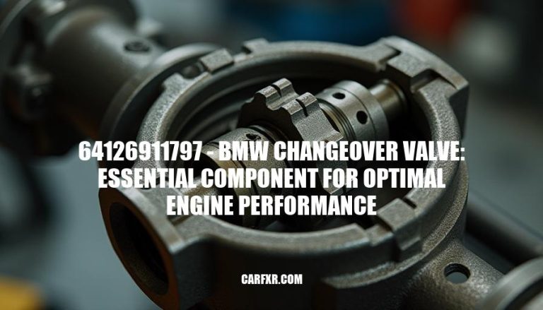 64126911797 - BMW Changeover Valve: Essential Component for Optimal Engine Performance