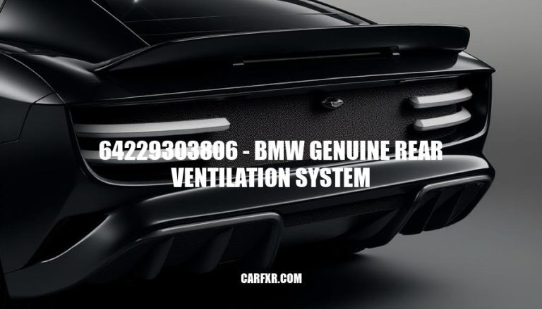 64229303806 - BMW Genuine Rear Ventilation System