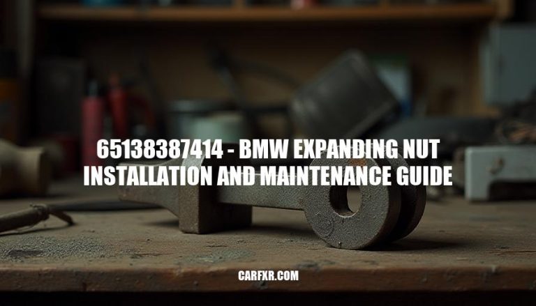 65138387414 - BMW Expanding Nut Installation and Maintenance Guide