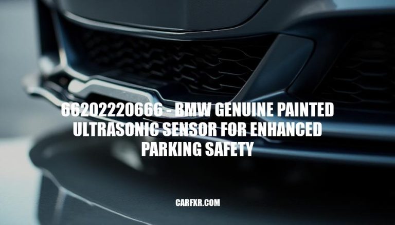 66202220666 - BMW Genuine Painted Ultrasonic Sensor for Enhanced Parking Safety