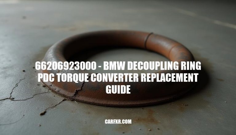 66206923000 - BMW Decoupling Ring PDC Torque Converter Replacement Guide