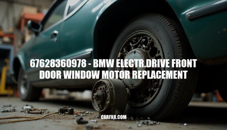 67628360978 - BMW Electr.drive Front Door Window Motor Replacement