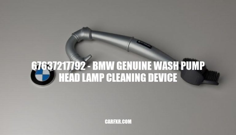 67637217792 - BMW Genuine Wash Pump Head Lamp Cleaning Device