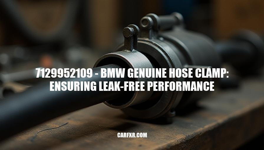 7129952109 - BMW Genuine Hose Clamp: Ensuring Leak-Free Performance