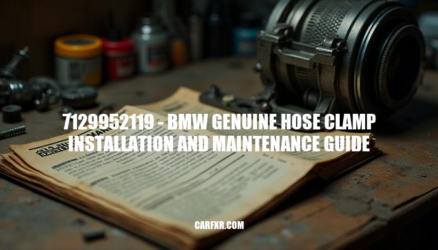 7129952119 - BMW Genuine Hose Clamp Installation and Maintenance Guide