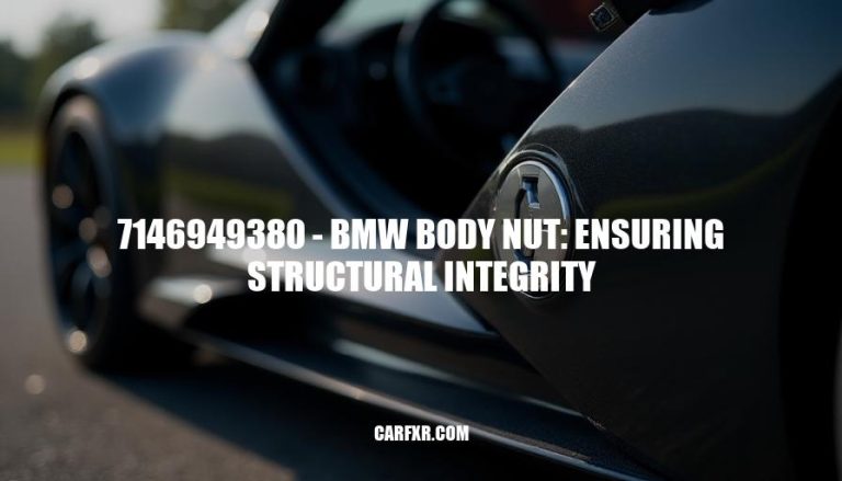 7146949380 - BMW Body Nut: Ensuring Structural Integrity