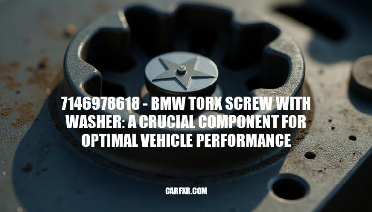 7146978618 - BMW Torx Screw with Washer: A Crucial Component for Optimal Vehicle Performance