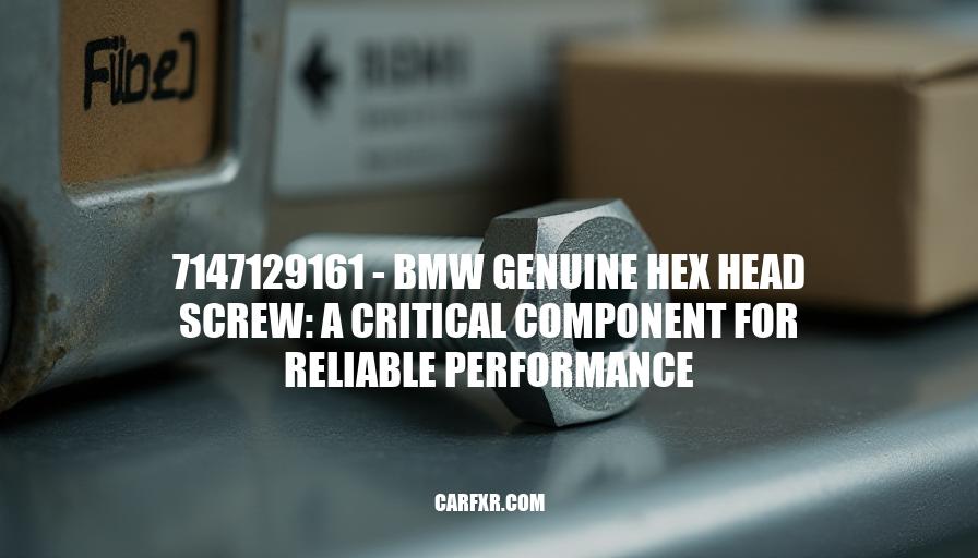 7147129161 - BMW Genuine Hex Head Screw: A Critical Component for Reliable Performance