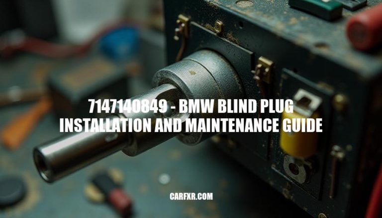 7147140849 - BMW Blind Plug Installation and Maintenance Guide