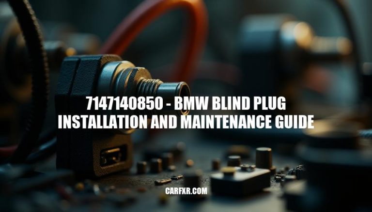 7147140850 - BMW Blind Plug Installation and Maintenance Guide