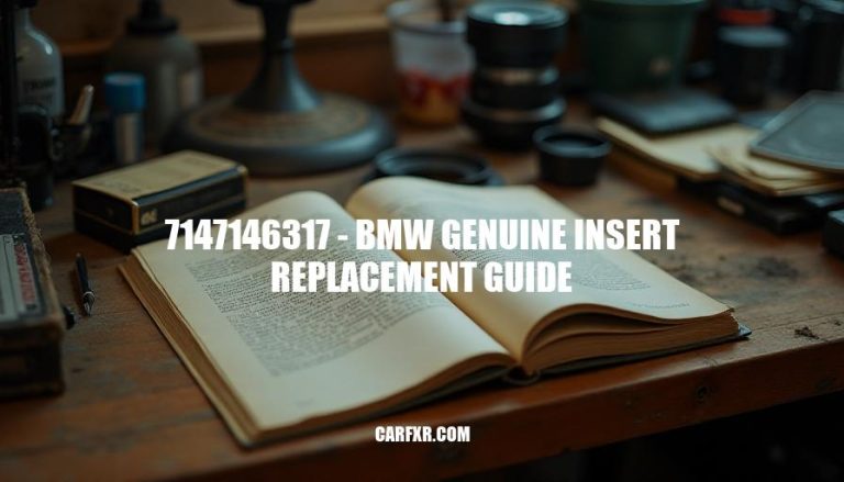 7147146317 - BMW Genuine Insert Replacement Guide