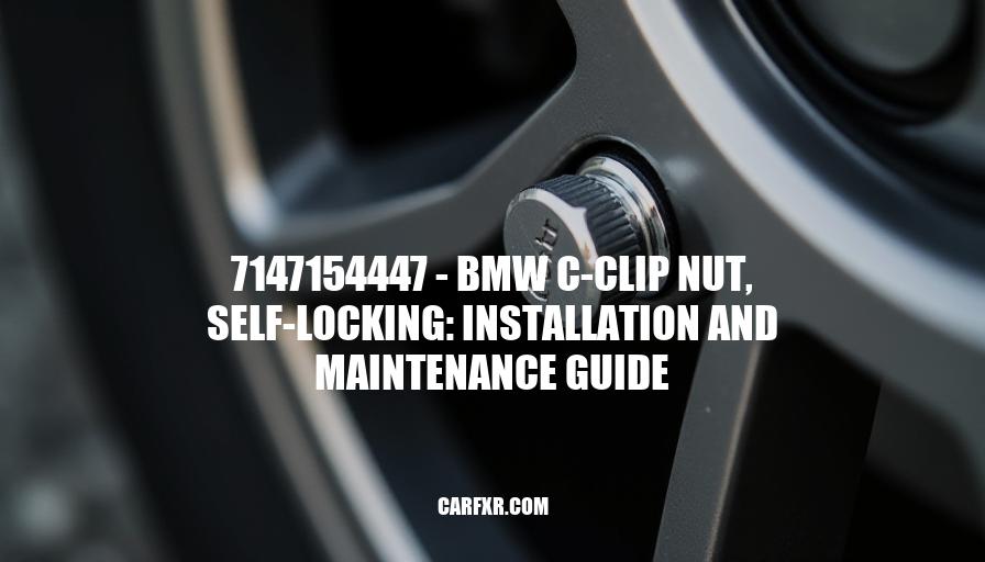 7147154447 - BMW C-Clip Nut, Self-Locking: Installation and Maintenance Guide