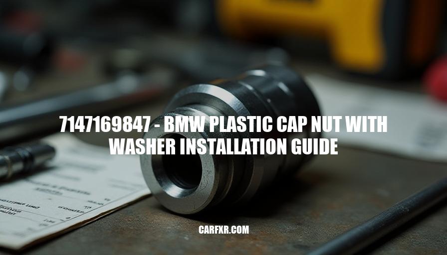 7147169847 - BMW Plastic Cap Nut with Washer Installation Guide