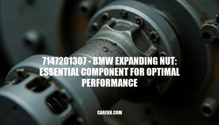 7147201307 - BMW Expanding Nut: Essential Component for Optimal Performance