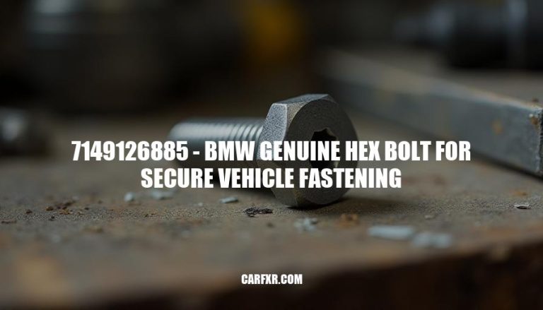 7149126885 - BMW Genuine Hex Bolt for Secure Vehicle Fastening