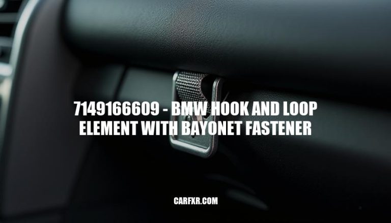 7149166609 - BMW Hook and Loop Element with Bayonet Fastener