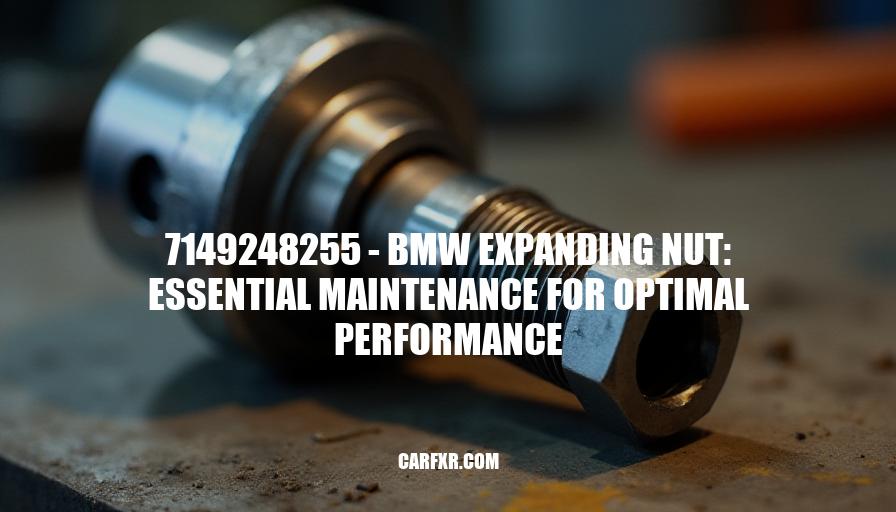 7149248255 - BMW Expanding Nut: Essential Maintenance for Optimal Performance