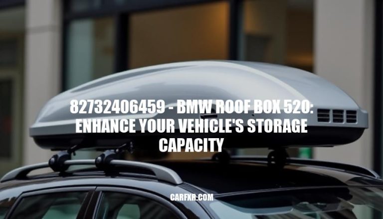 82732406459 - BMW Roof Box 520: Enhance Your Vehicle's Storage Capacity