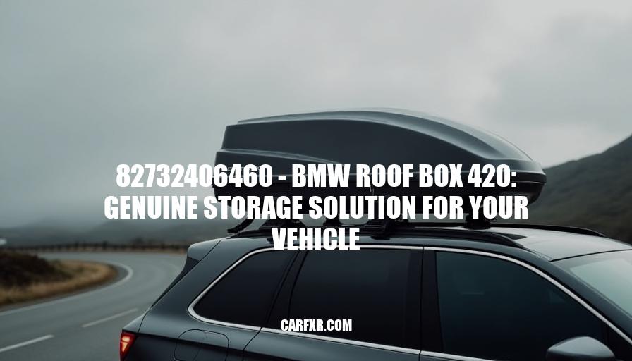 82732406460 - BMW Roof Box 420: Genuine Storage Solution for Your Vehicle