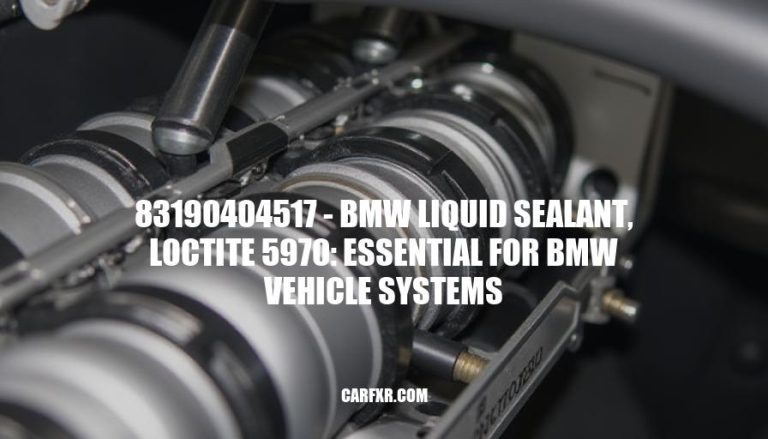 83190404517 - BMW Liquid Sealant, Loctite 5970: Essential for BMW Vehicle Systems