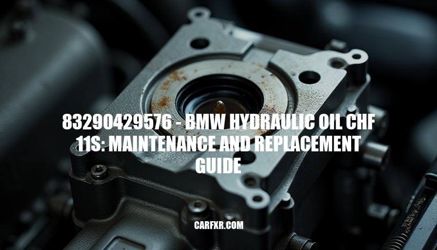 83290429576 - BMW Hydraulic Oil CHF 11S: Maintenance and Replacement Guide