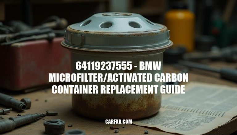 64119237555 - BMW Microfilter/Activated Carbon Container Replacement Guide