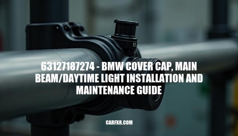 63127187274 - BMW Cover Cap, Main Beam/Daytime Light Installation and Maintenance Guide