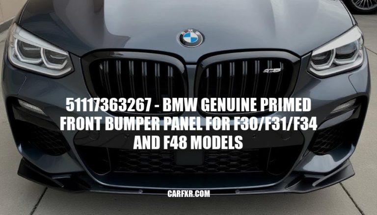 51117363267 - BMW Genuine Primed Front Bumper Panel for F30/F31/F34 and F48 Models