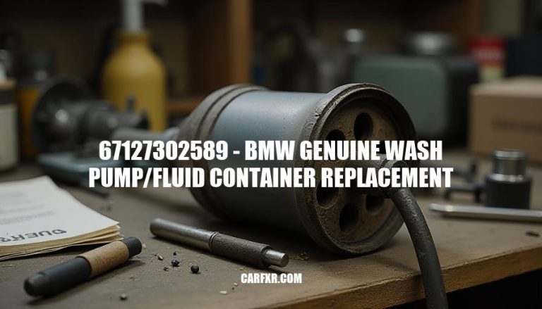 67127302589 - BMW Genuine Wash Pump/Fluid Container Replacement