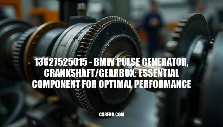 13627525015 - BMW Pulse Generator, Crankshaft/Gearbox: Essential Component for Optimal Performance