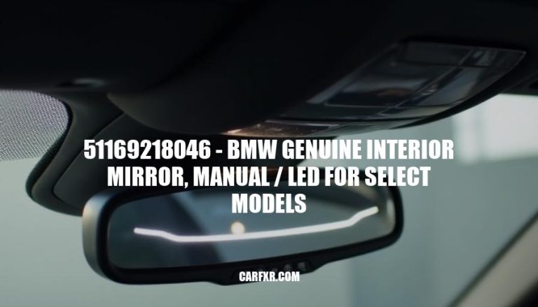 51169218046 - BMW Genuine Interior Mirror, Manual / LED for Select Models