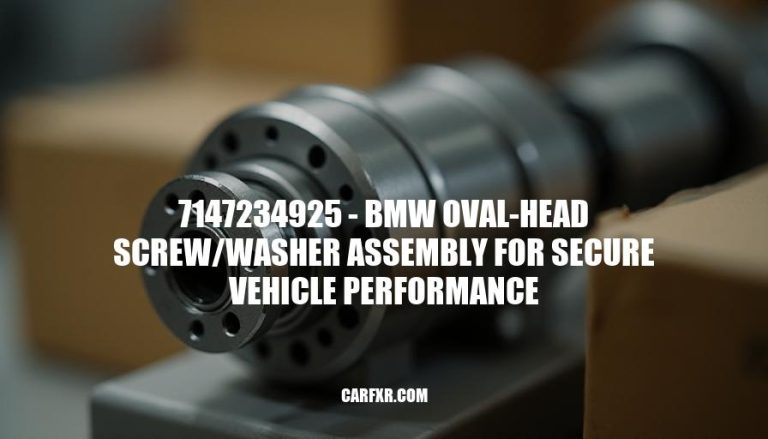 7147234925 - BMW Oval-Head Screw/Washer Assembly for Secure Vehicle Performance